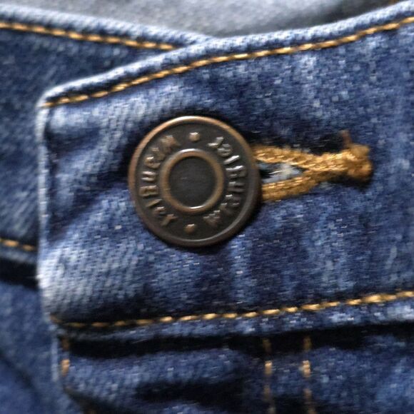 Bootcut High Rise Jeans 46x30 Mens Relaxed Medium Wash Stretch Comfort Western - Picture 15 of 15